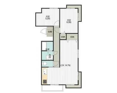 玉木マンション【201号室】の間取り