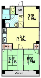 花山グリーンハイツ【2階】の間取り