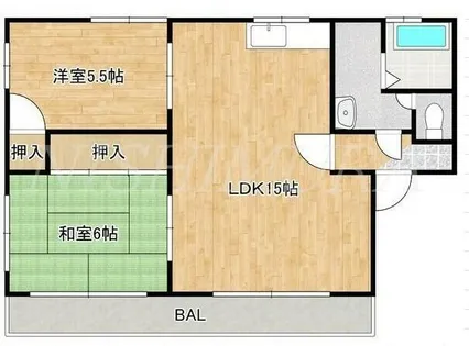 フレグランスみかさ【101号室】の間取り