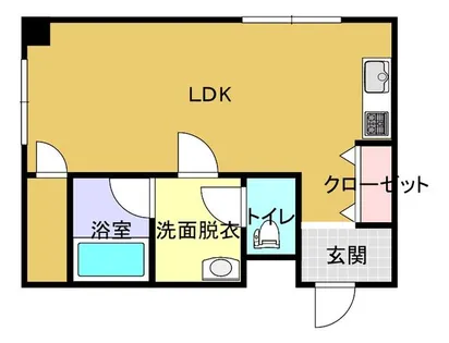 室蘭ナラサキビル【303号室】の間取り