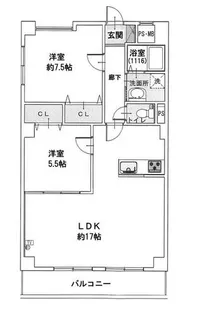 イナガキマンション【3階】の間取り