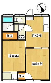 コムレッドハウス【2階】の間取り