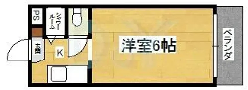 グラフィーネ向島(旧 ユンヌペルソンヌ)【211号室】の間取り