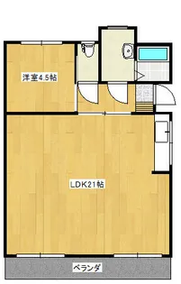 日の里東団地5棟【201号室】の間取り