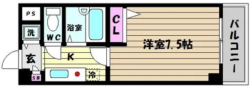 兵庫県神戸市東灘区御影石町3丁目【マンション】の間取り