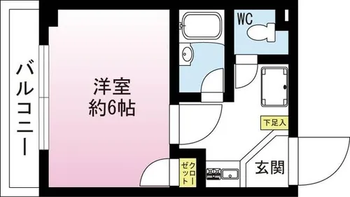 マックス甲東園【1階】の間取り