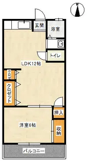 鈴蘭台石原ビル【2階】の間取り