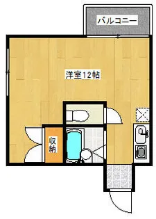 オークヒル東篠崎B棟【401号室】の間取り