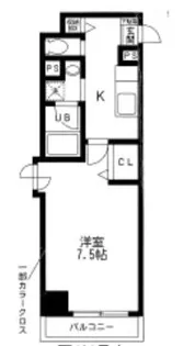 WiLL21烏丸御池【1101号室】の間取り