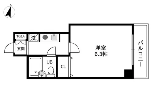 プリオール三宮【3階】の間取り