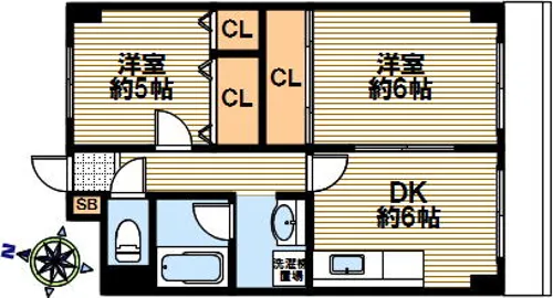 ライベス春日野【1003号室】の間取り