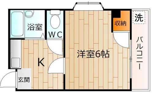 大阪府大阪市天王寺区玉造元町【マンション】の間取り