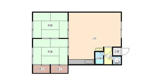 北海道札幌市白石区北郷一条8丁目【アパート】の間取り