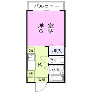 ルーブル折尾【2階】の間取り