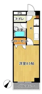 昭代タカモクビル【306号室】の間取り