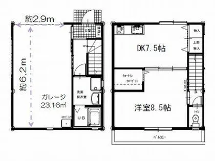 ブラウレーヘン【A号室】の間取り