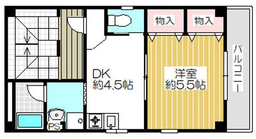 シャルマンコート神戸駅前【4階】の間取り