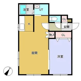 ライフコート月寒【101号室】の間取り