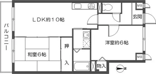 ロイヤルスウィート【2階】の間取り