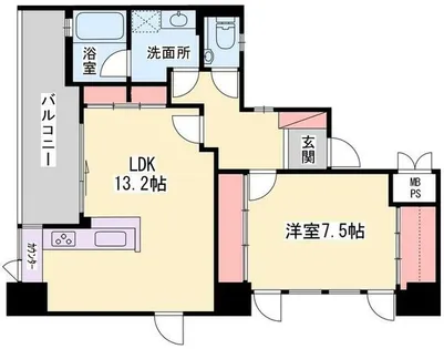 マロン・ド・ヴィラ【703号室】の間取り