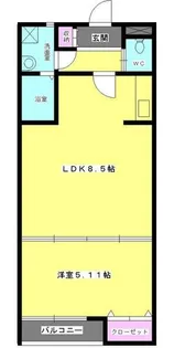エルシャンテ【102号室】の間取り