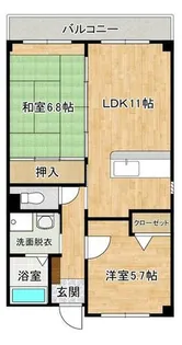 志井ガーデンヒルズ【203号室】の間取り