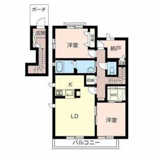アンファミーユ明石Ⅱ【2階】の間取り