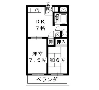 サザンコート岸和田【303号室】の間取り