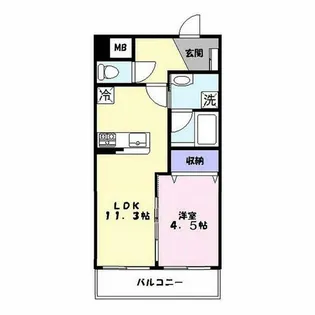 D・Presents【1001号室】の間取り