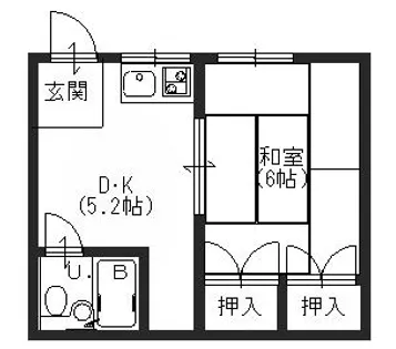 冨田ビル【2階】の間取り