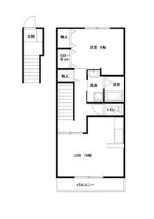 ハイステージIK【2階】の間取り