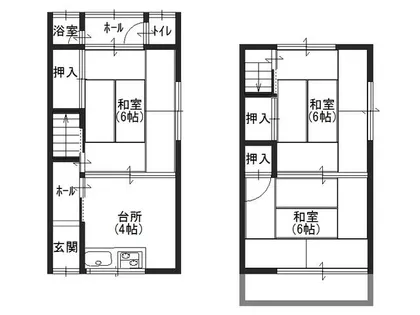 奈良県大和郡山市冠山町【一戸建】の間取り