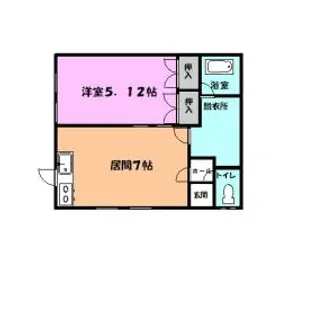 ハイツレイワン【103号室】の間取り