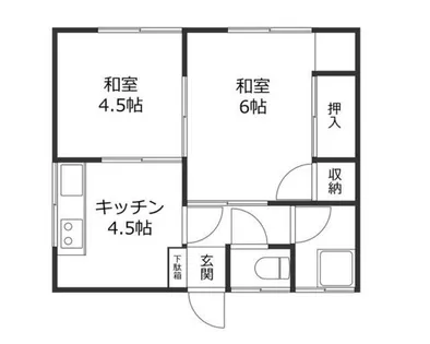 ハイツリバーサイド【201号室】の間取り