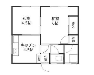 ハイツリバーサイド【201号室】の間取り