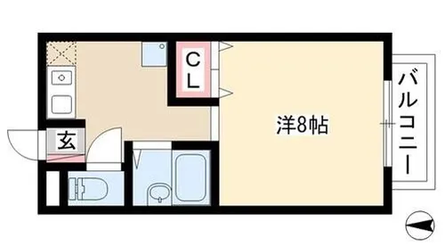 リバーサイド名塚【101号室】の間取り