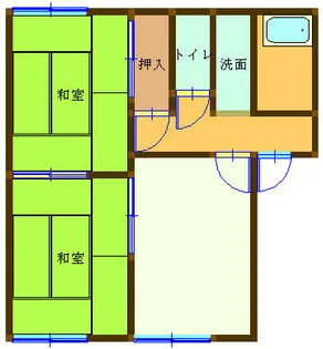 ふぁみーゆ吉備【1階】の間取り