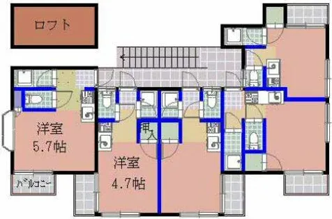 コーポ祥矢【203号室】の間取り