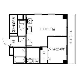 大阪府箕面市白島1丁目【マンション】の間取り