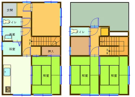 和歌山県有田市宮原町滝川原【マンション】の間取り