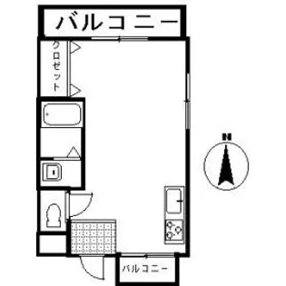 アーバントリコンプレール【201号室】の間取り