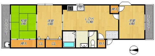 シャルマンサンガ【1階】の間取り