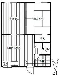シティハイツショーワ【A-201号室】の間取り