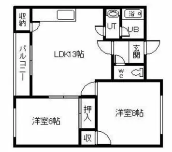 永山3号館【201号室】の間取り