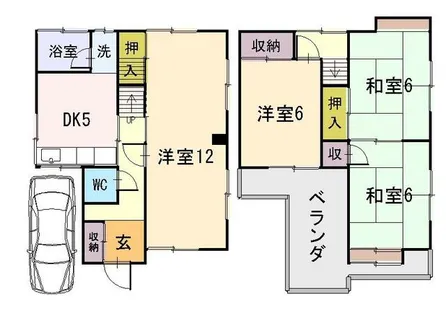 大阪府八尾市刑部3丁目【一戸建】の間取り