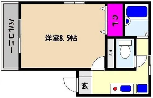 兵庫県神戸市東灘区住吉本町2丁目【マンション】の間取り