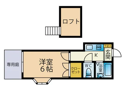 アイディール【110号室】の間取り