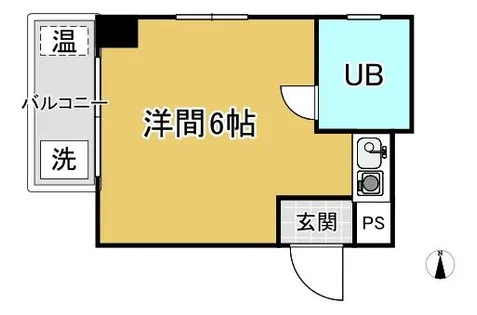 ハートイン万代町【3階】の間取り