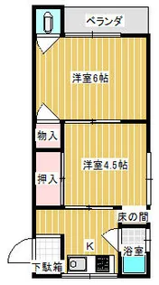 片山ハウス【2階】の間取り