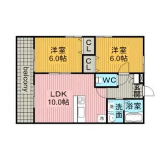 アビタシオン今池【302号室】の間取り